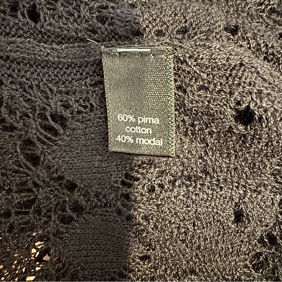 Peruvian Connection Open Knit Pima Cotton Tunic Size XS - Picture 7 of 8